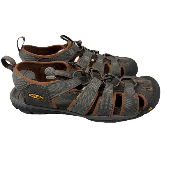 Keen Mens Size 7.5 Clearwater CNX Sandals Raven/Tortoise Shell Water Sports Gray - Picture 3 of 6